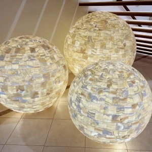 39-Inch Spherical Glacier Onyx Lamp in Redmond