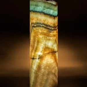 Oasis Cylindrical Live Edge Table Lamp