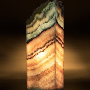 Oasis Rectangular Live Edge Table Lamp