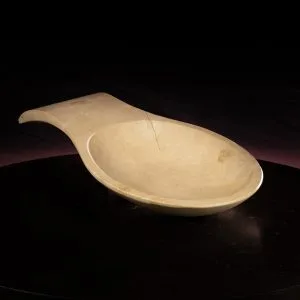 Elegant Cambria Travertine Spoon Rest – Natural Stone Design