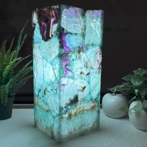 Rainbow Fluorite Table Lamp